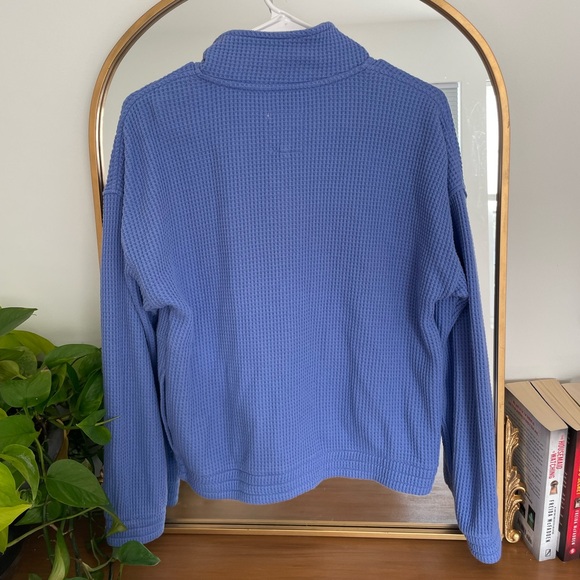 Aerie Waffle Knit Quarter Zip - XS - Picture 2 of 4